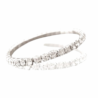 1+ 1- Strass armbandje 16 cm