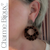 Clipoorbellen Panter look 5.5 cm