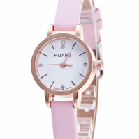 Horloge Roze- 14-18 cm- 22 mm- genuine leather- Huans