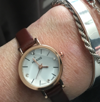 Huans bruin horloge- 22 mm- Genuine Leather