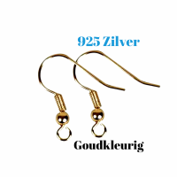 Zilver 925 Lange bruine oorbellen- 7 cm Hout