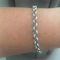 Armband Jasseron schakel  RVS  20-25 cm