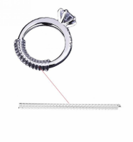2 Ring verkleiner - breed-  ring- max 8 mm- Met zilverpoets doekje