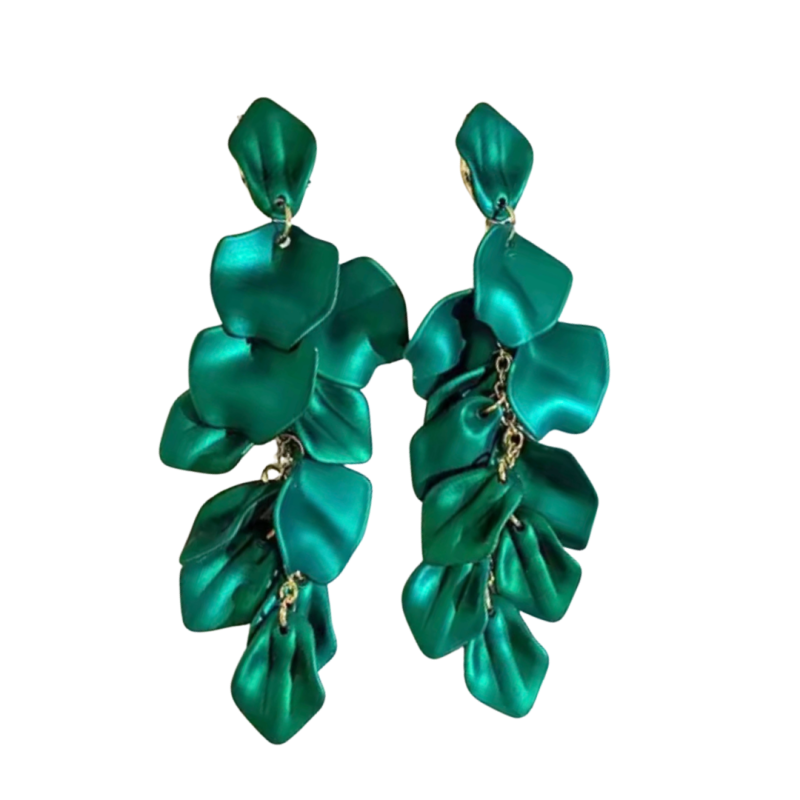 Oorbellen Cyril Dennengroen 11 cm Oorbellen Cyril Dennengroen 11 cm