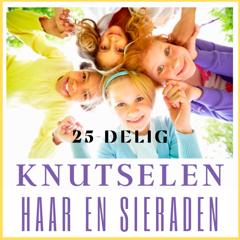 25 Delig Geel Knutsel set -Haar-Sieraden set