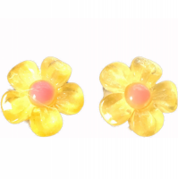 Clip oorbellen bloem shirley