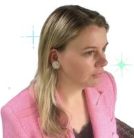 Clip oorbellen Strass rond  2.5 cm zilverkleur