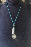 Tibetaans look ketting Turquoise verstelbaar