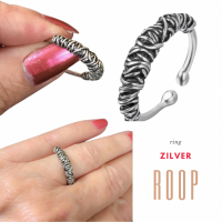 Ring Roop- zilverkleur