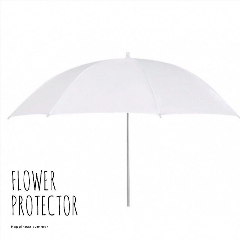 Flower Protector wit 65 cm