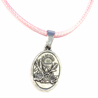 Eerste Communie ketting roze