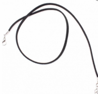 ketting- Basic- 45 cm- Zwart- Suede