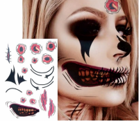 Halloween gezichts tattoo