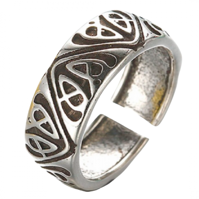 Ring -Azteek- Verstelbaar -Kleine maat-  Tibetaans zilver
