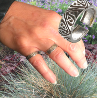 Ring -Azteek- Verstelbaar -Kleine maat-  Tibetaans