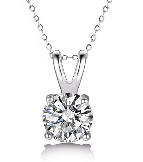 Ketting  Zirkonia Zilver 45 cm