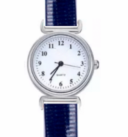 Horloge- Lak Blauw Bandje- Tiener- 2.5 cm-Dames-Eva