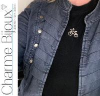 Ketting fiets Zwart koord 45 cm metaal