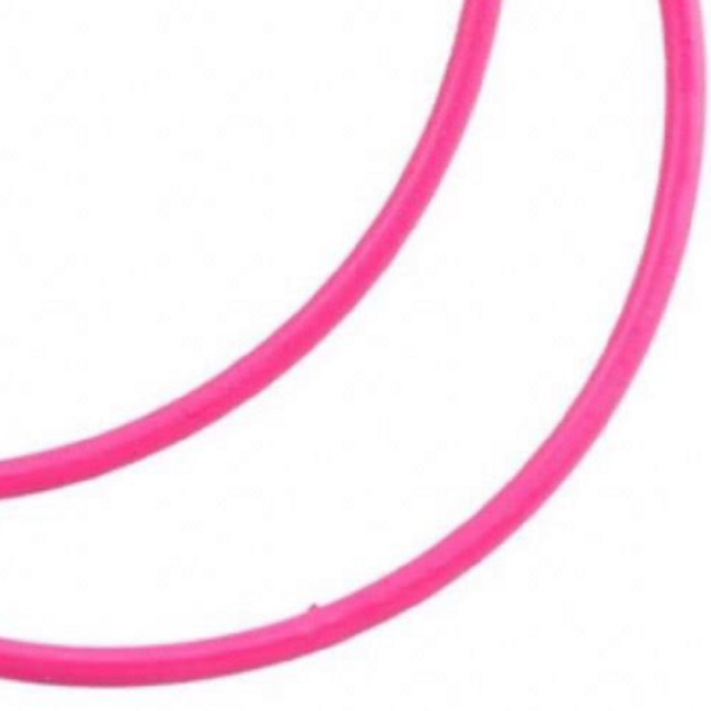 Wikkel enkelbandje Midden roze Suede 23 cm