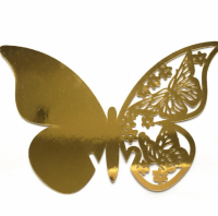 10 Decorative Vlinder Goudkleurig- Binnen