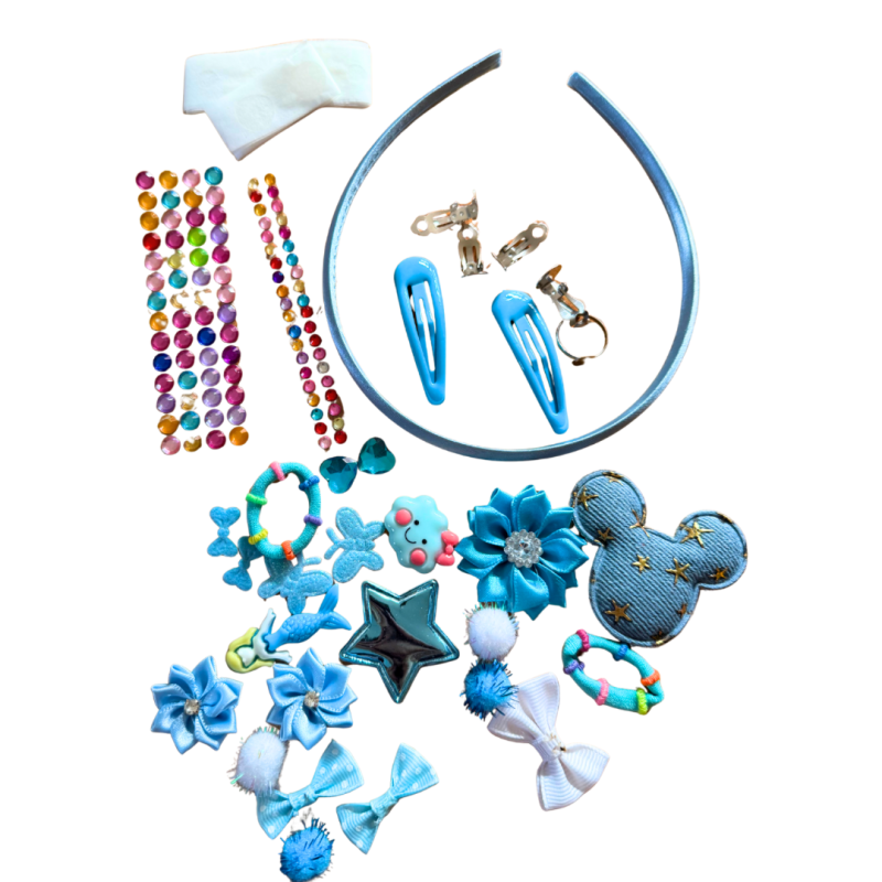 25 Delig Blauw Kinderen sieraden knutsel set