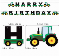 Tractor- boerderij-  Verjaardag slinger