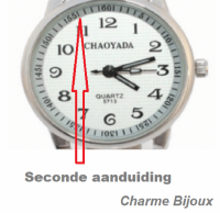Horloge  Chaoyada  Geel Seconden aanduiding
