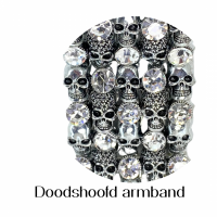 Armband-Doodshoofd stretch