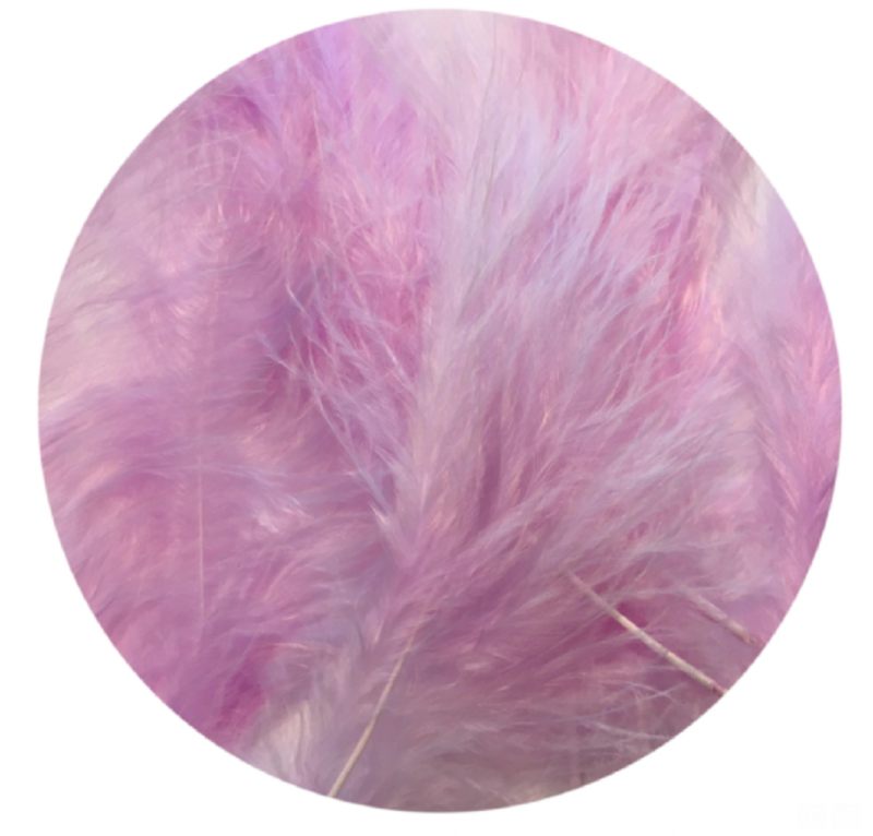 Lila/Roze Decoratieve veertjes - 10 cm