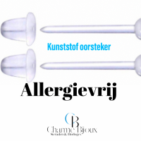 100% Allergievrije Oorbellen- Turqouise- 8 mm