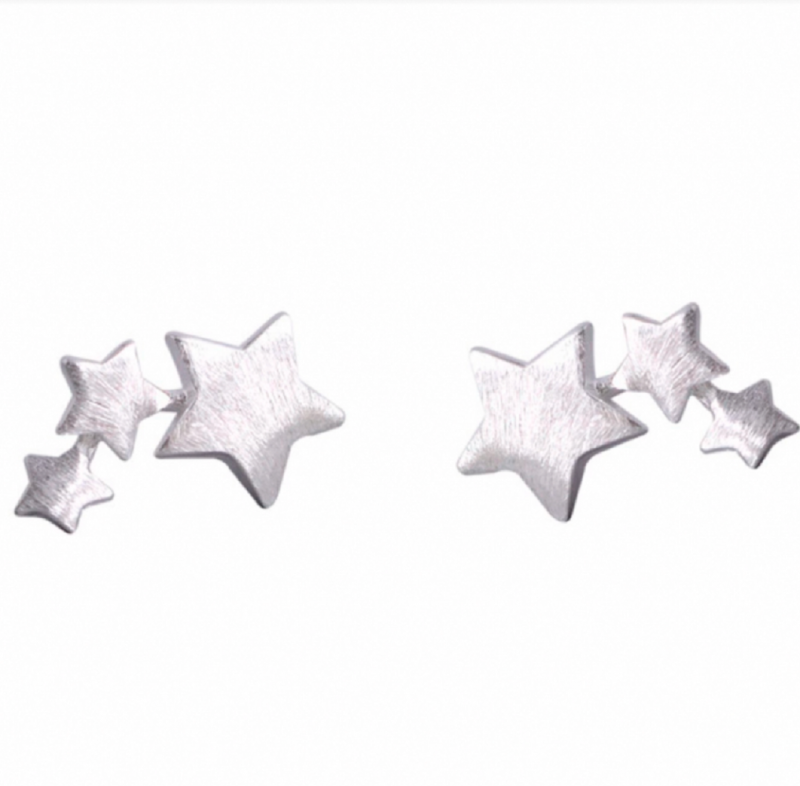 Zilveren oorbellen sterren