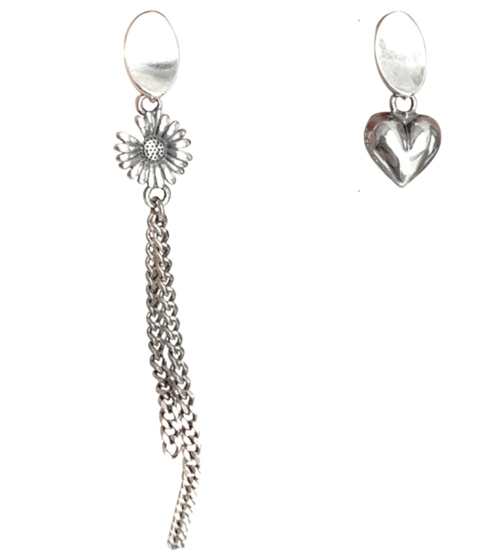 Zilveren Oorbellen Daisy and Haert Zilveren Oorbellen Daisy and Haert