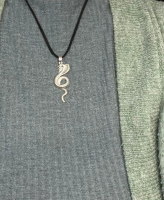 Ketting Koord Cobra Slang 45 cm  Zwart