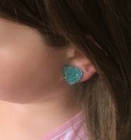 3 paar clip oorbellen- Hannah- gekleurde hartjes