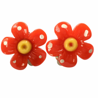 Clip oorbellen bloem Ylva