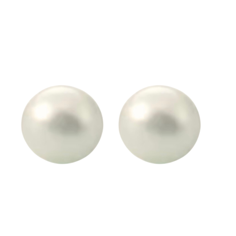 Clip oorbellen parel wit 14 mm