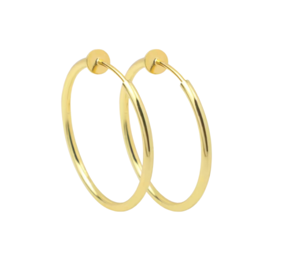 Clip Oorringen 4 cm Goudkleurig