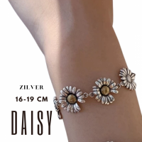 Zilveren armband Daisy 16-19 cm