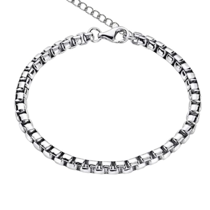 Armband RVS schakel zilverkleur 21-24 cm Armband RVS schakel zilverkleur 21-24 cm