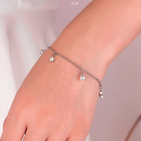 Armband- Zilver- Ster- parel