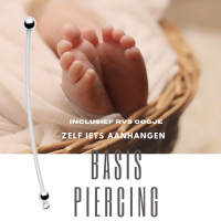 Zwangerschapspiercing- Zelf maken-Zilverkleur-Basis Piercing