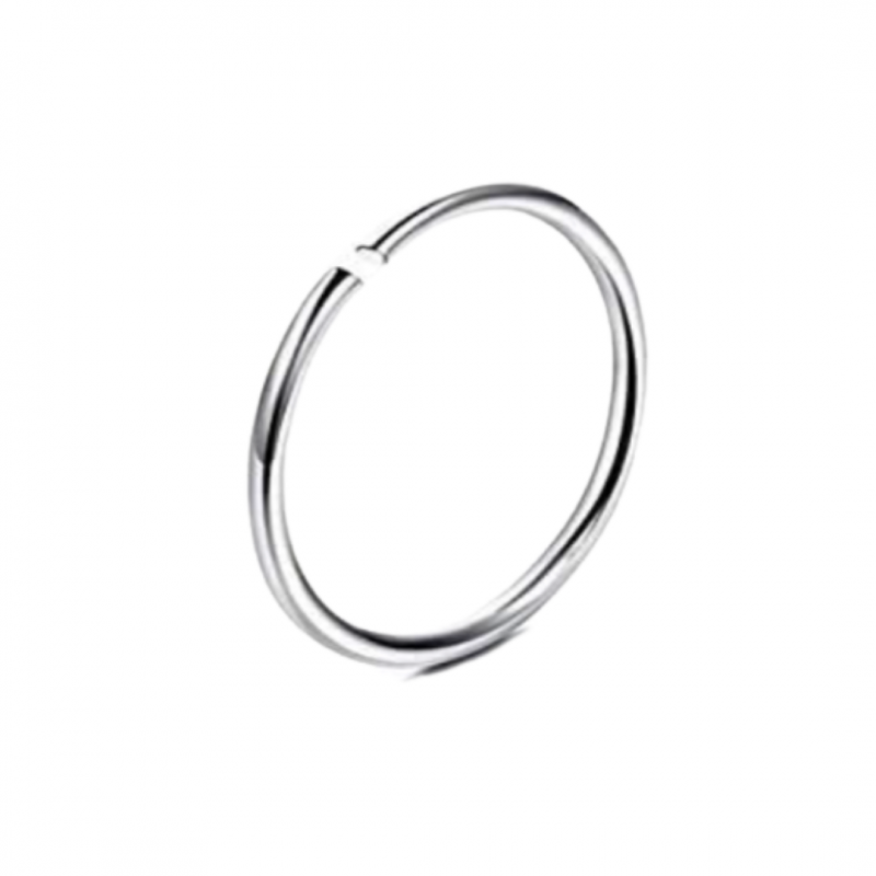 neus- ring - Zilverkleurig-10 mm