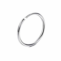neus- lip-ring - Zilverkleurig-10 mm