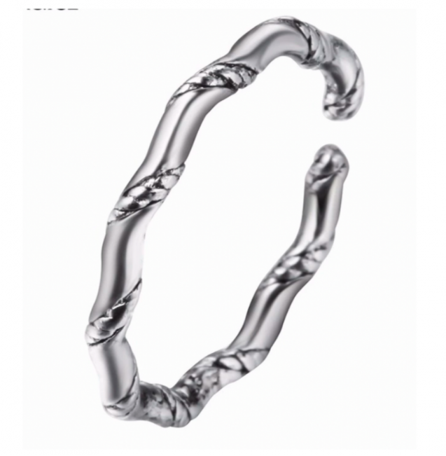 Ring Inge zilver plating verstelbaar