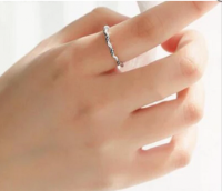 Ring Inge zilver plating verstelbaar