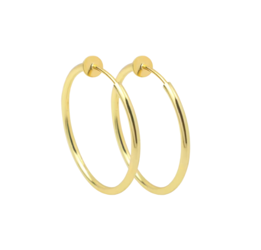 Klem Oorringen 3 cm goudkleur