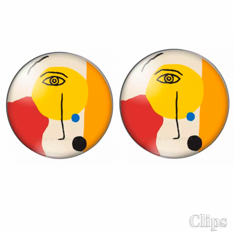 Clip oorbellen-eye-2 cm Modern
