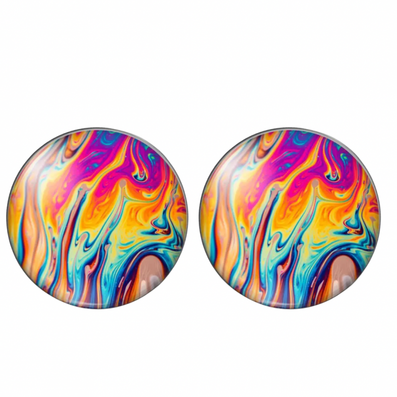 Clip oorbellen-Flaminco-Gekleurd-2 cm