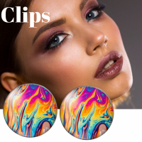 Clip oorbellen-Flaminco-Gekleurd-2 cm