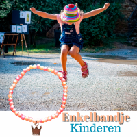 Enkelbandje-Kinderen-Kroontje-Roze-15 cm